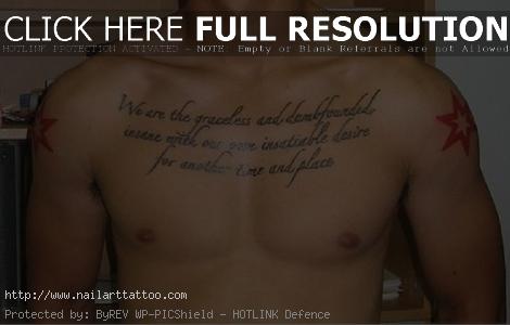 chest tattoo quotes god