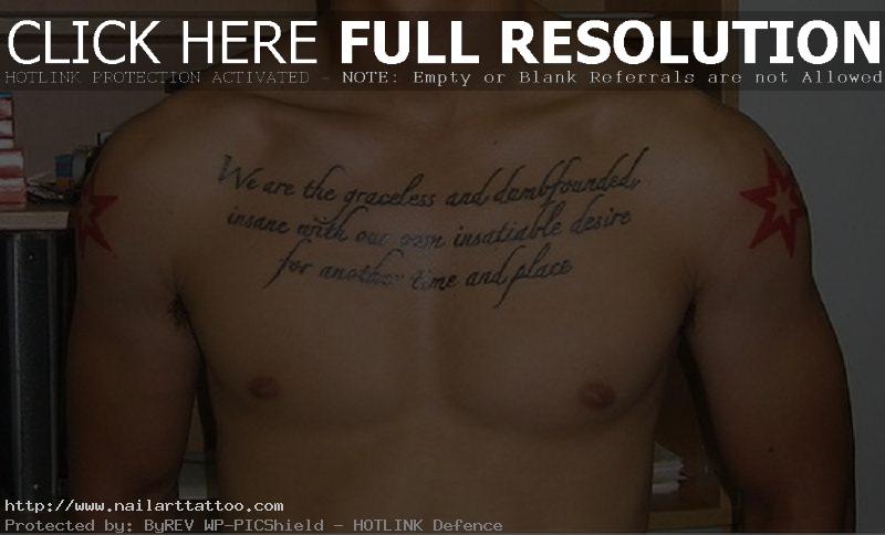 chest tattoo quotes god