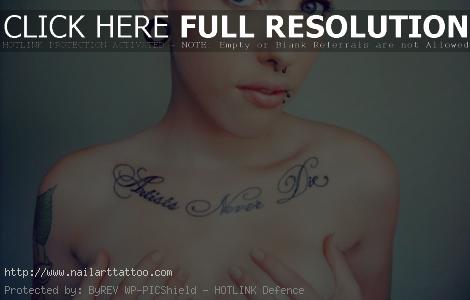 chest tattoo quotes women