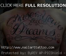 chest tattoos for girls writing