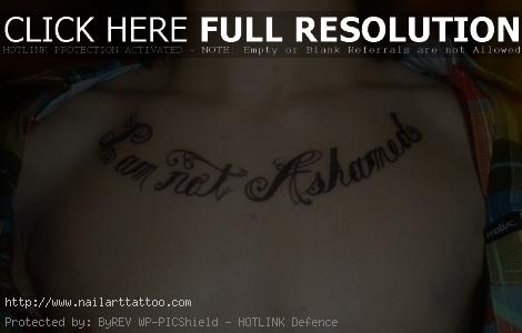 chest tattoos quotes