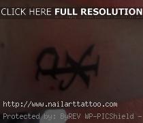 chi rho tattoo back