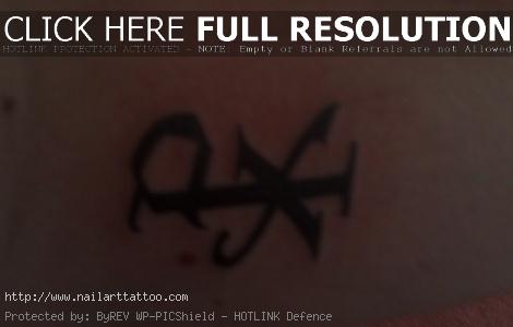 chi rho tattoo back