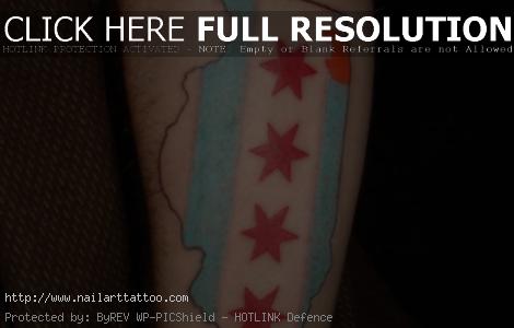 chicago flag tattoo