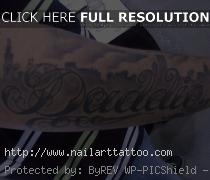 chicago skyline tattoo forearm