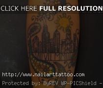 chicago skyline tattoo tumblr