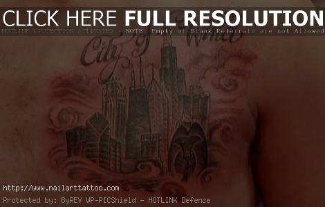 chicago skyline tattoo