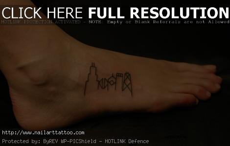 chicago skyline tattoos