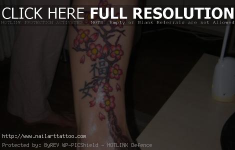 chinese cherry blossom tattoos pictures