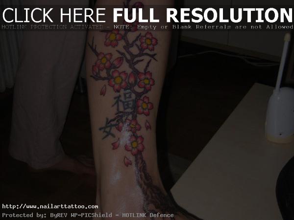chinese cherry blossom tattoos pictures