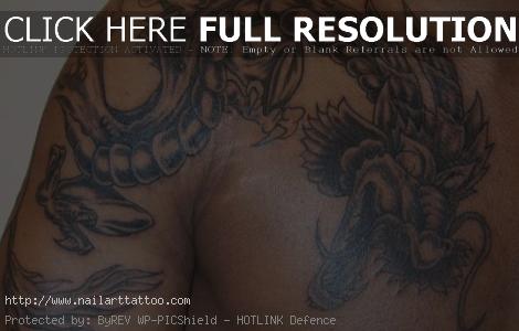 chinese dragon tattoo shoulder