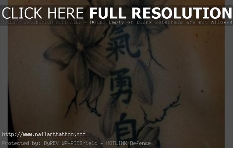 chinese flower tattoos for girls