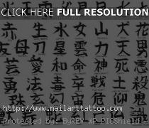 chinese letters tattoos symbols
