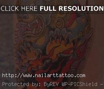 chinese lion tattoo