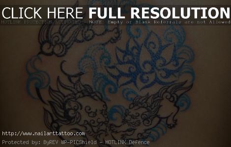 chinese lion tattoo designs