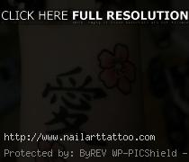 chinese symbol tattoos on wrist