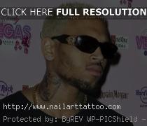 chris brown new neck tattoo