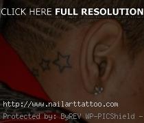 chris brown star tattoo