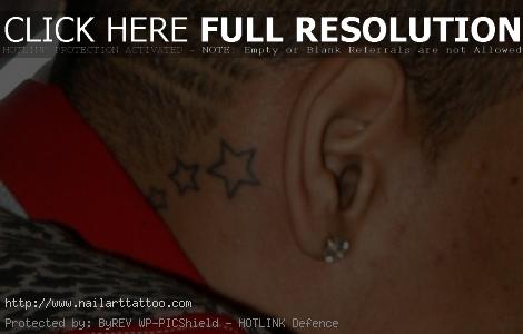 chris brown star tattoo