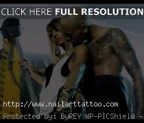 chris brown tattoo of girlfriend