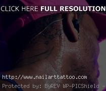 chris brown tattoo on neck