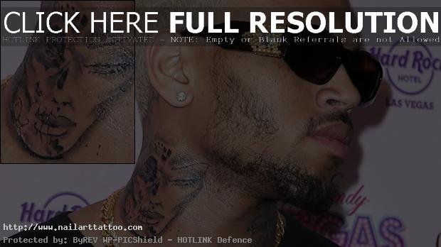 chris browns tattoo