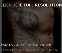 clock tattoo designs for men