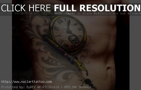 clock tattoo designs for men