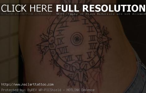 clock tattoo designs for women