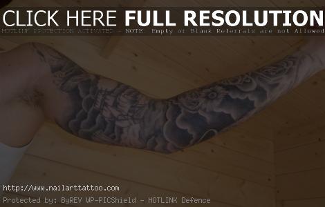 cloud tattoo designs half sleeve