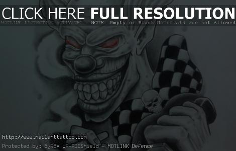 clown tattoo designs