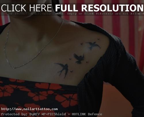 collar bone tattoos for girls