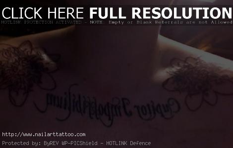 collar bone tattoos for men