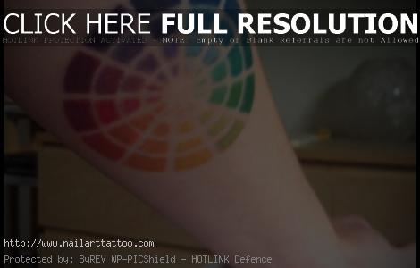 color wheel tattoo