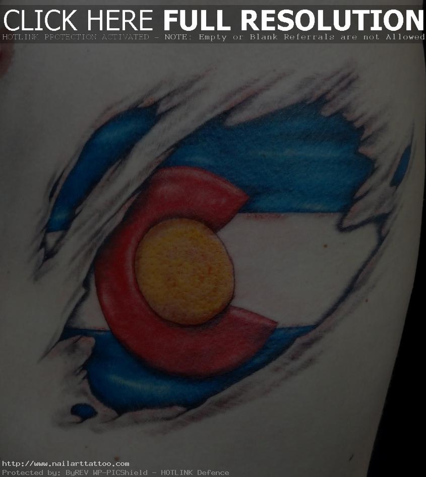 colorado flag tattoo