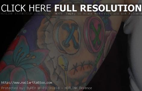 colorful sleeve tattoos