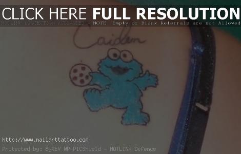 cookie monster tattoo