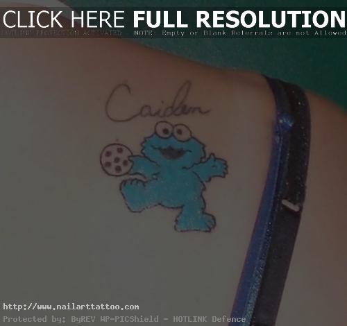 cookie monster tattoo