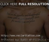 cool chest tattoos quotes