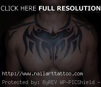 cool chest tribal tattoos