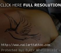 dove chest tattoo for men