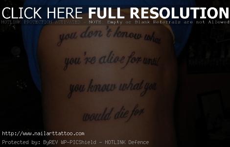 Tattoo Quotes On Chest