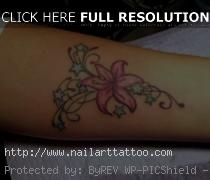 flower bracelet tattoo designs