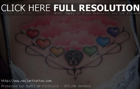girly chest tattoos designs