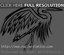 great blue heron tattoo designs