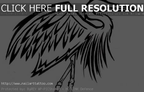 great blue heron tattoo designs