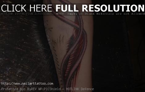 inner calf tattoos for women