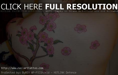 japanese cherry blossom flower tattoo