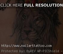 lion chest tattoos designs