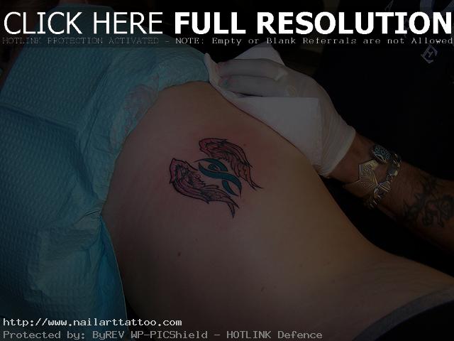 Cancer Ribbon Tattoo Ideas